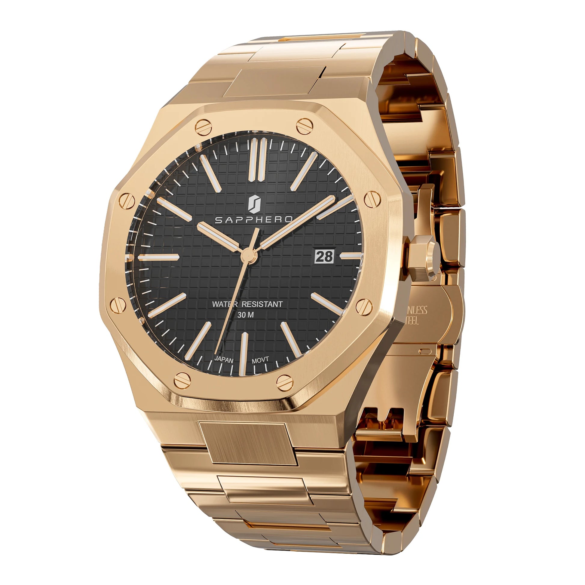 Men'S Luxury Business Stainless Steel Watch for Men Sport Excellence Waterproof Wristwatch Tough Men Gift Clock