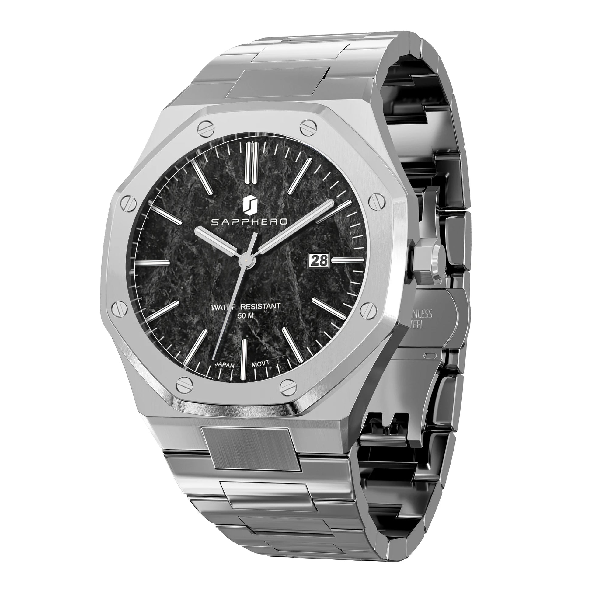 Men'S Luxury Business Stainless Steel Watch for Men Sport Excellence Waterproof Wristwatch Tough Men Gift Clock