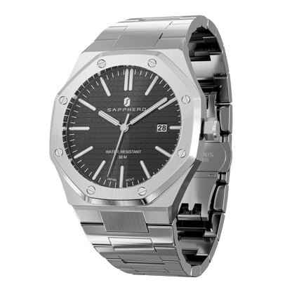 Men'S Luxury Business Stainless Steel Watch for Men Sport Excellence Waterproof Wristwatch Tough Men Gift Clock